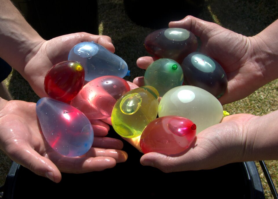 Water balloons colourful