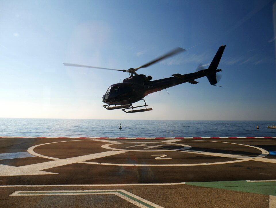 Helipad departure take off
