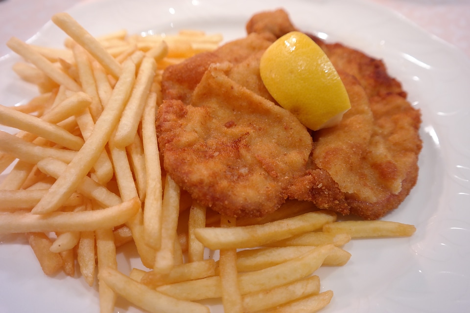 Restaurant french fries meal