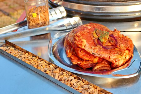 Pork barbecue grilled steak