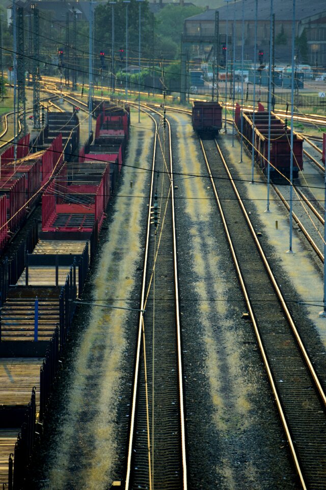 Rails freight train rail traffic