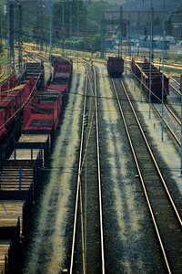 Rails freight train rail traffic