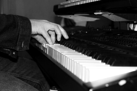 Black and white instrument arranger
