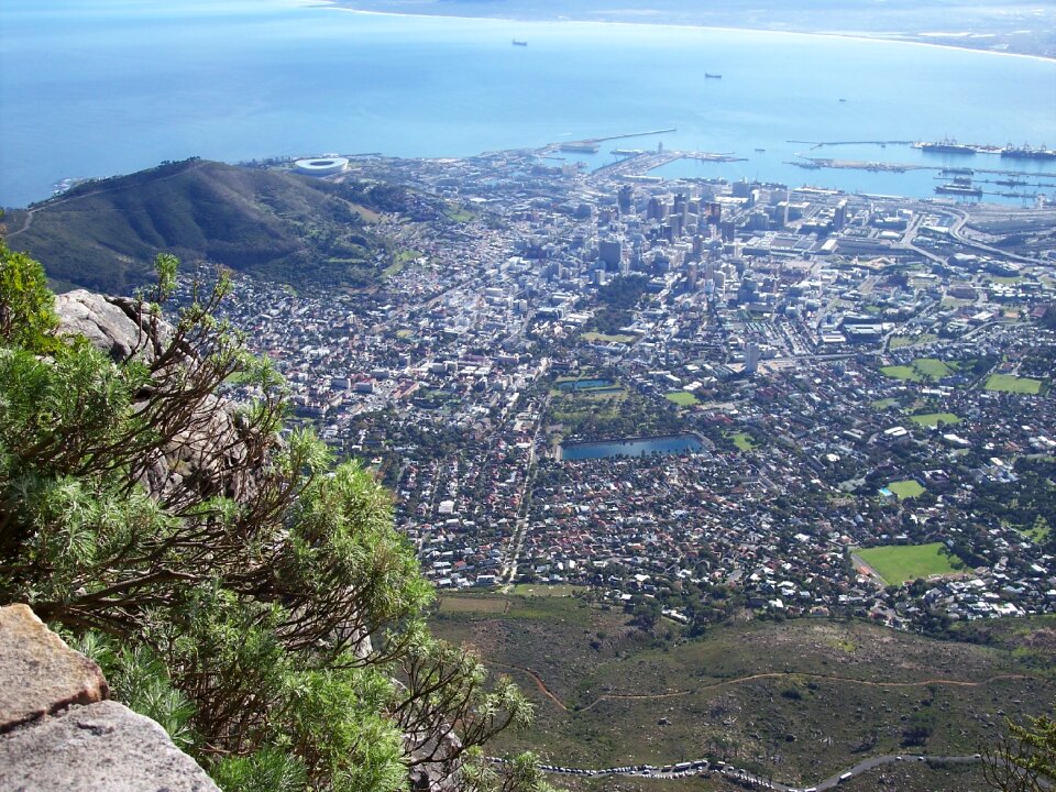 Table mountain ocean