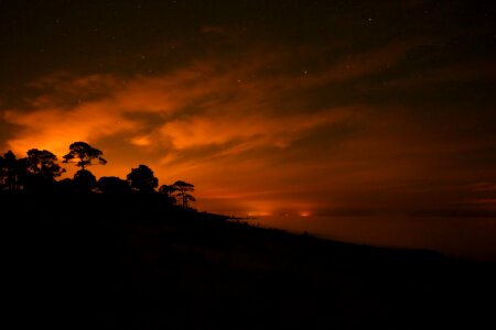 Beach landscape stars