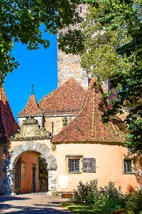City gate middle ages town fortifications