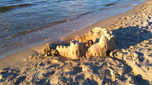 Sand digging baltic sea