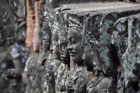 Temple complex history sculpture