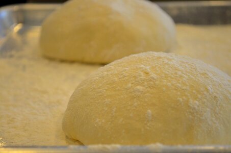 Dough brown pizza