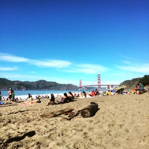 Bridge beach landmark