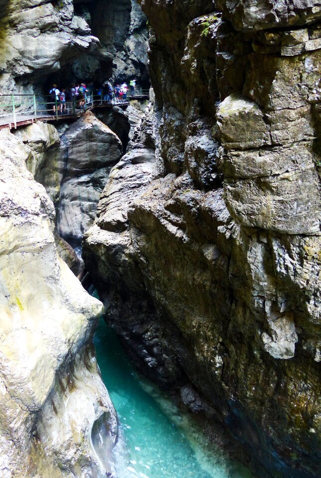 Bavaria breitachklamm near oberstdorf mountain stream