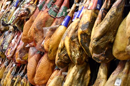 Food pata negra dried ham