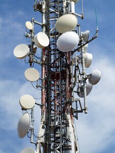 Communication transmission tower photo