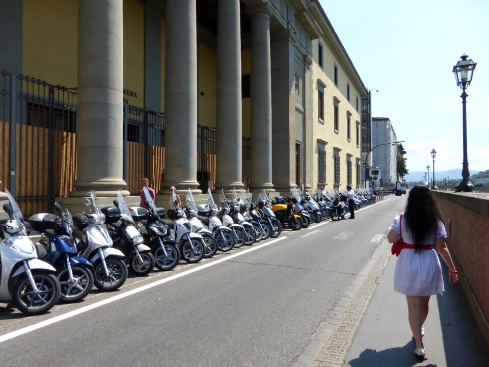 Streets scooters embankment