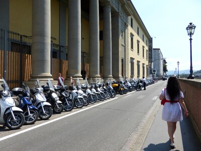 Streets scooters embankment