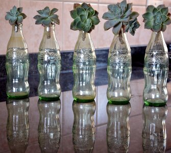 Glass jar reflection photo