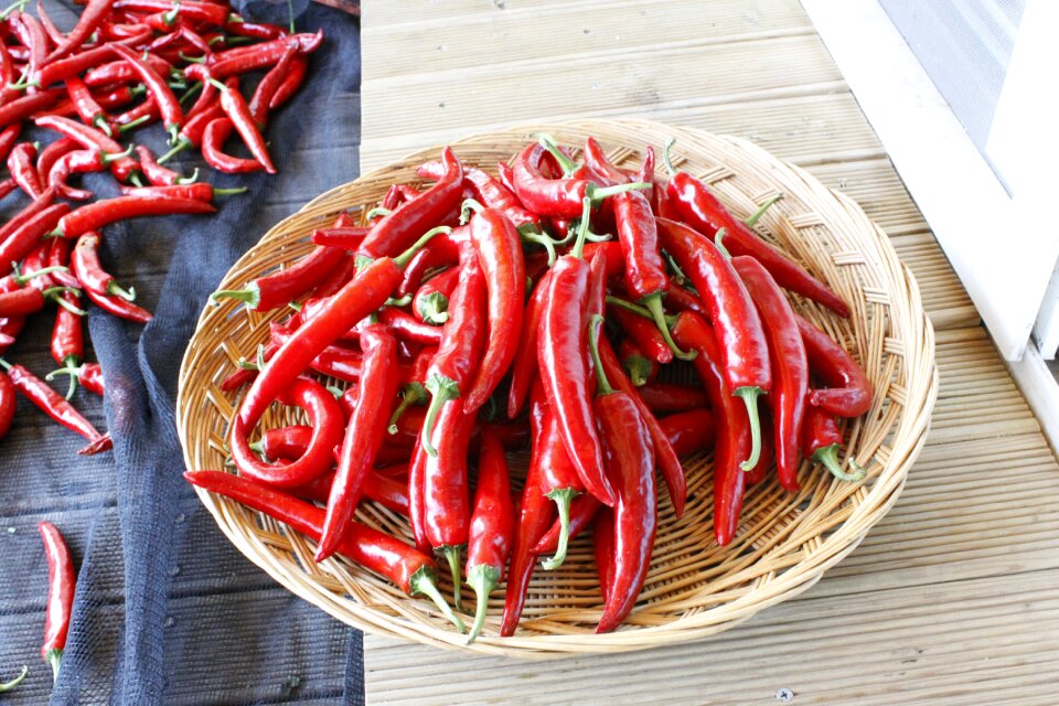 Pepper vegetable basket