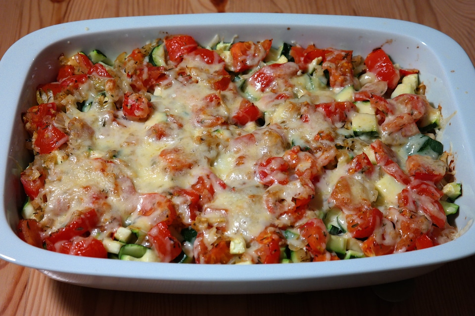 Casserole lasagna court