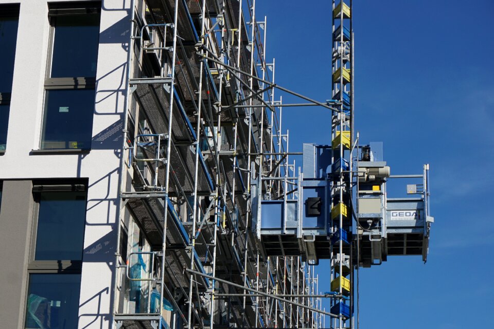 Construction work technology baukran