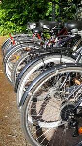 Cycle bike racks transport photo