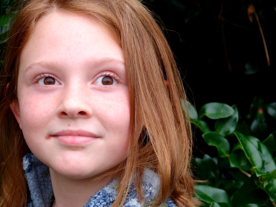 Redhead face portrait