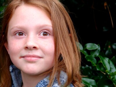 Redhead face portrait
