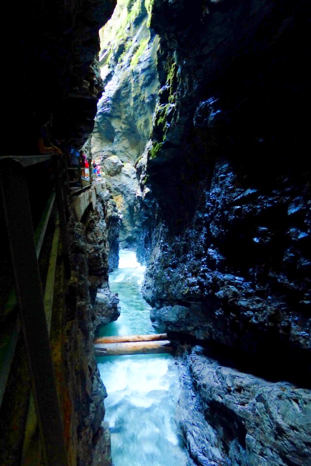 Bavaria breitachklamm near oberstdorf mountain stream