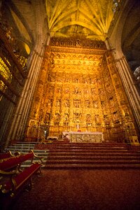 Altar illuminated places of interest photo