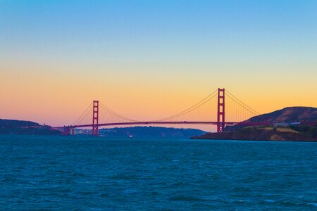 San francisco sunset light photo