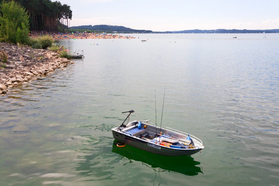 Lake beach swim