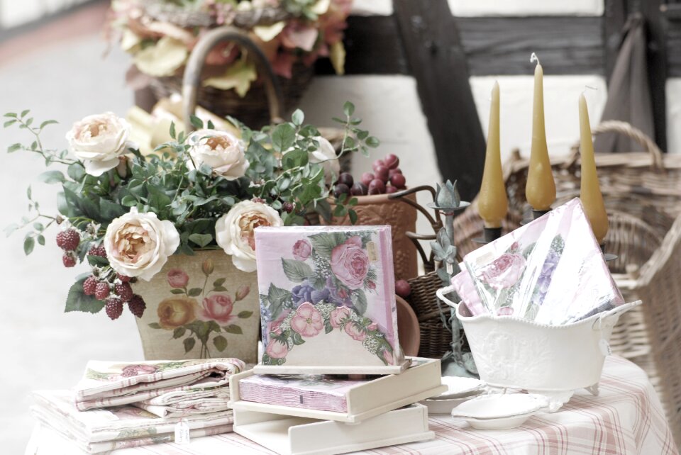 Decor roses pink