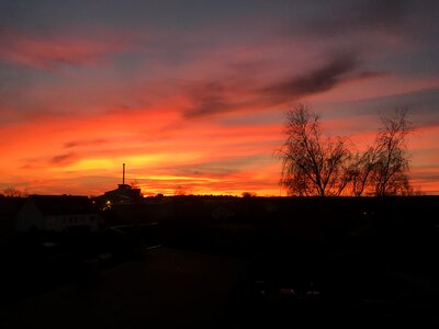 Evening sun sky abendstimmung photo