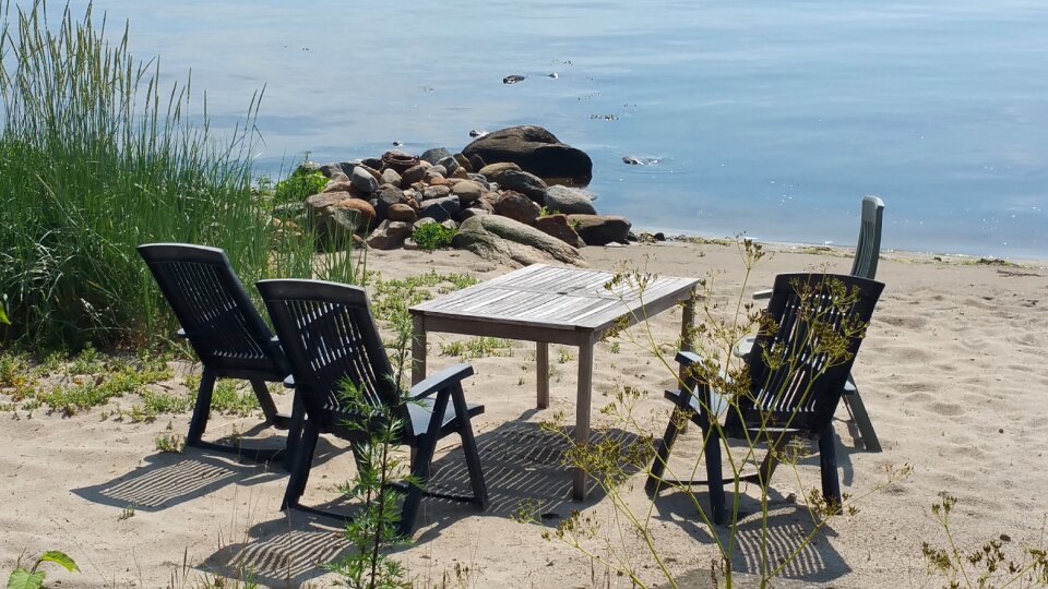 Beach furniture lounger holiday