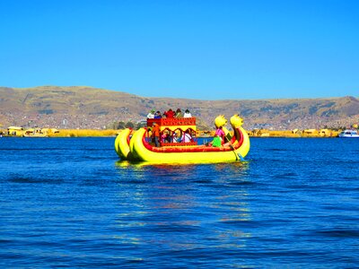 Water boat landscape photo