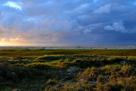 Lighting landscape blue hour