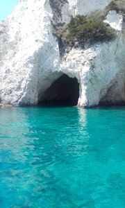 Cave rocks greece photo
