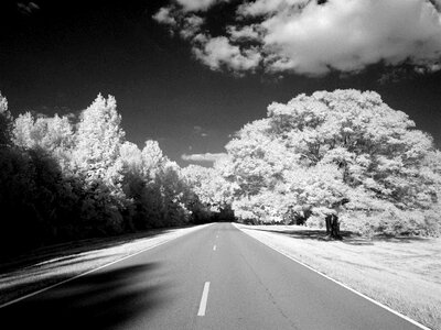 Road infra red united states photo