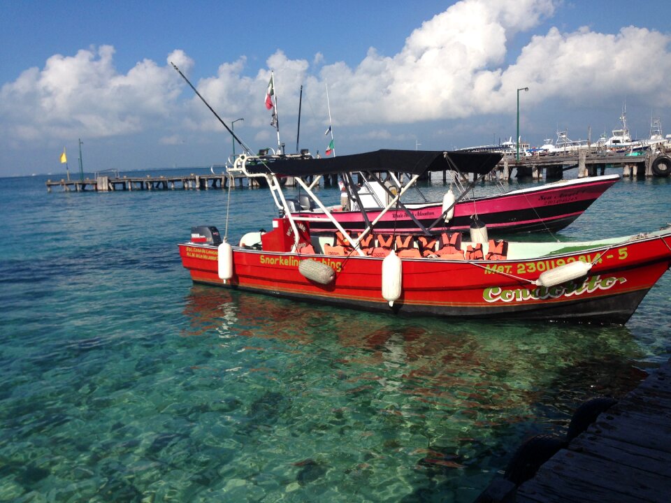 Boat fishing ocean