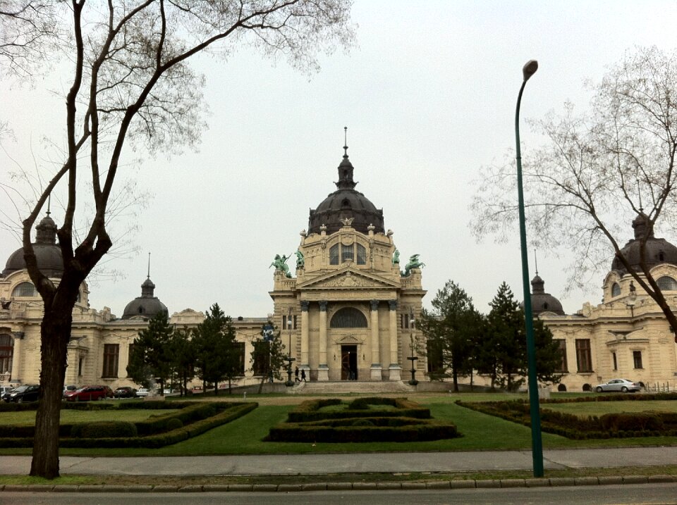 Travel city trip building