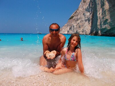 Beach zakynthos pebbles