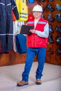 Logistic work clothes industrial safety photo