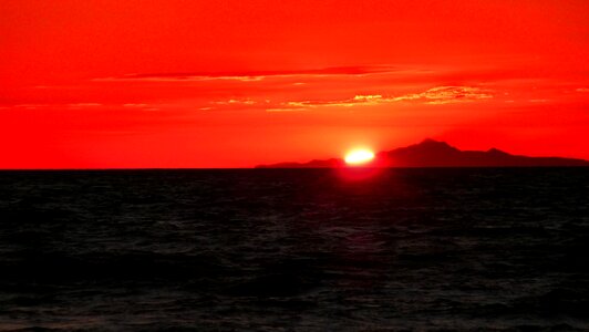 Twilight sea beach