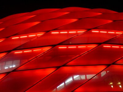 Allianz arena fc bayern at night