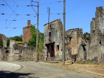 Oradour war destroyed photo