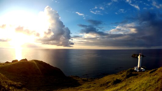 Blue landscape costa photo