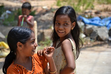 India poverty street children photo