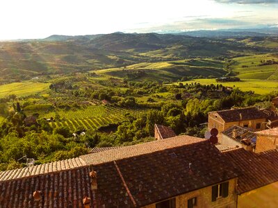 Italy landscape montepulciano