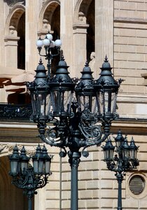 Street lamp mast lantern