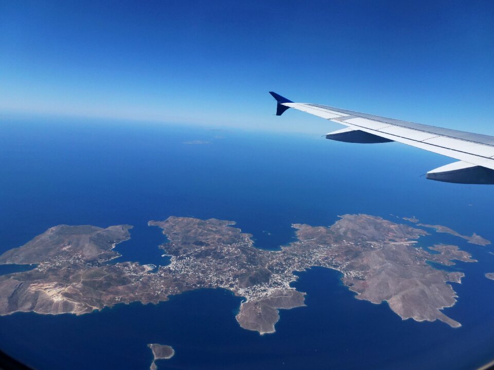 Flight blue wing