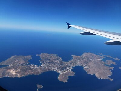 Flight blue wing